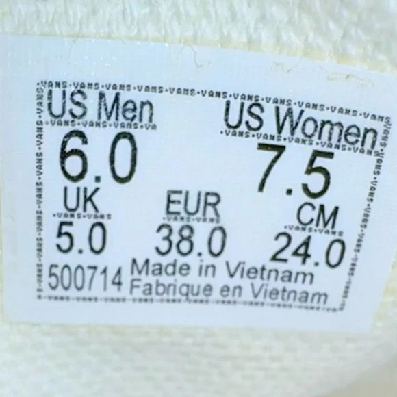 Vans Classic Slip-On sneakers pewter and true white checkerboard colorway Sz 7.5 - Picture 9 of 11